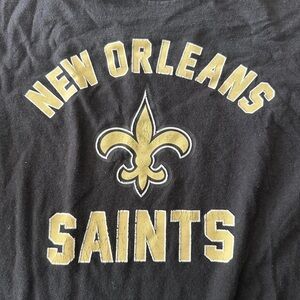 NFL New Orleans Saints Black and Gold Short Sleeve Tee